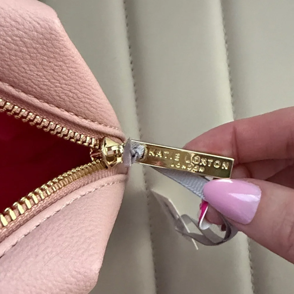 Pink Women's Bag Make Up Pencil Zip Up